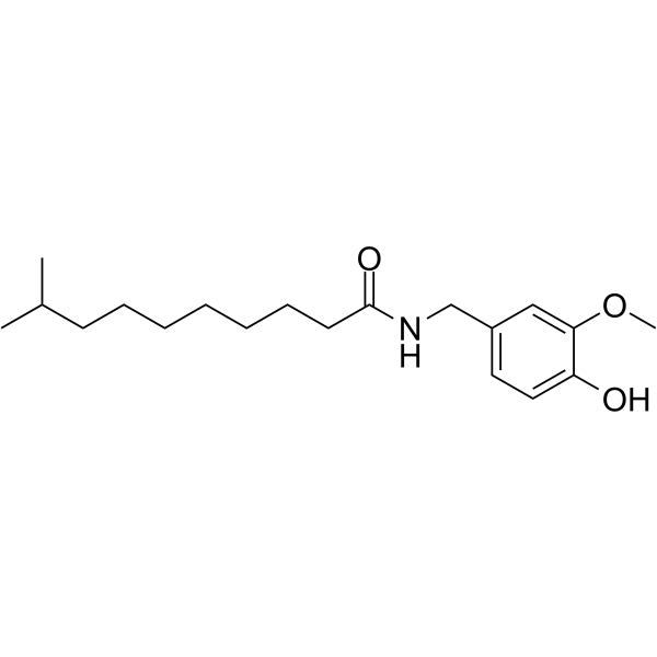 Homodihydrocapsaicin I Chemical Structure Homodihydrocapsaicin I (Synonyms: 高二氢辣椒素)