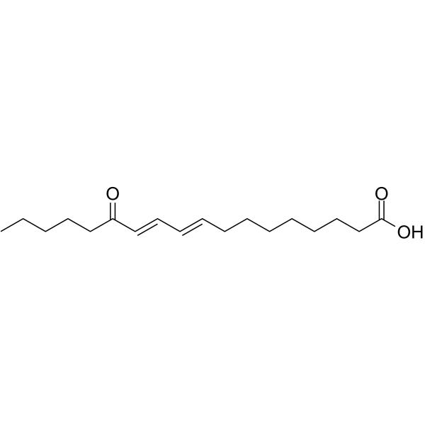 13-Oxo-9E,11E-octadecadienoic acid Chemical Structure 13-Oxo-9E,11E-octadecadienoic acid (Synonyms: 13-氧-(9E,11E)-十八碳二烯酸)