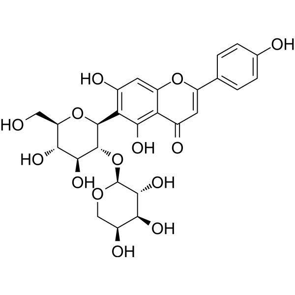 Isovitexin 2''-O-arabinoside Chemical Structure Isovitexin 2
