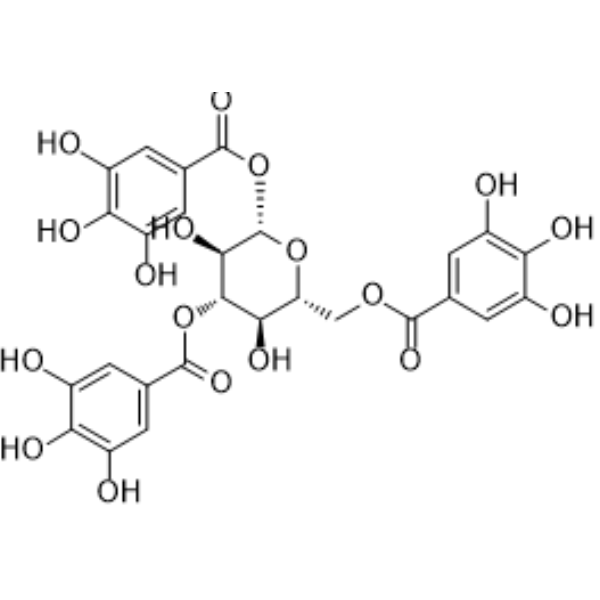 1,3,6-Tri-O-galloyl-beta-D-glucose Chemical Structure 1,3,6-Tri-O-galloyl-beta-D-glucose (Synonyms: 1,3,6-Tri-O-galloyl-β-D-glucose)