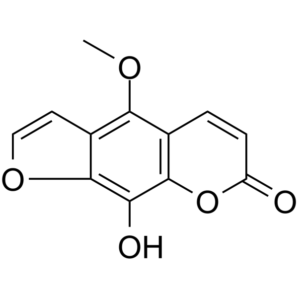 8-Hydroxybergapten Chemical Structure 8-Hydroxybergapten (Synonyms: 8-羟基佛手苷内酯)