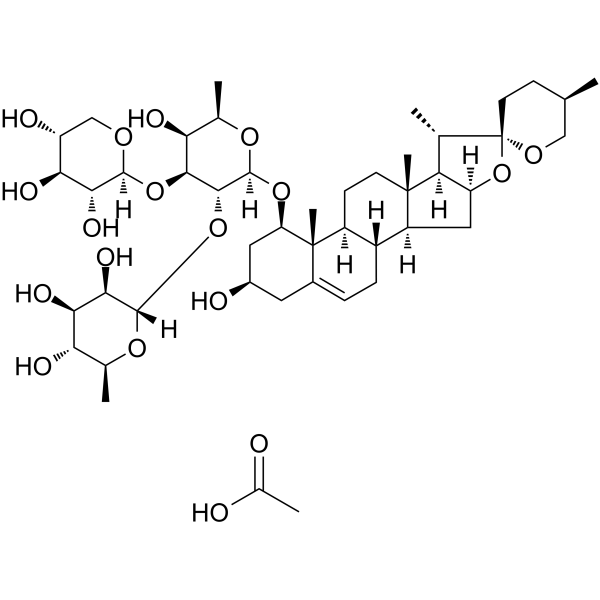 Ophiopogonin C Chemical Structure Ophiopogonin C (Synonyms: 麦冬胶原蛋白 C)