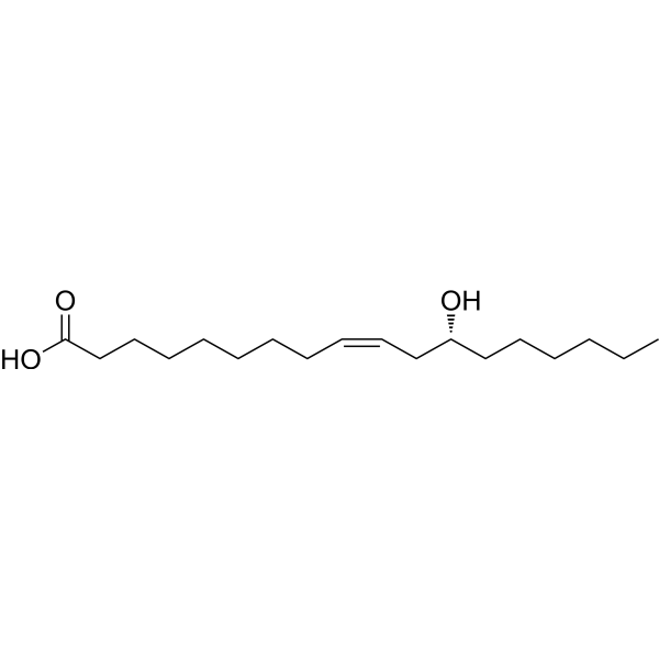 Ricinoleic acid Chemical Structure Ricinoleic acid (Synonyms: 蓖麻油酸)
