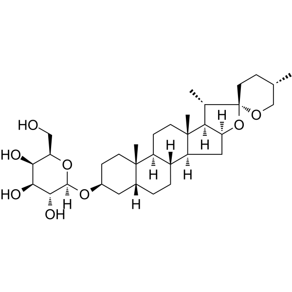 Timosaponin A1 Chemical Structure Timosaponin A1