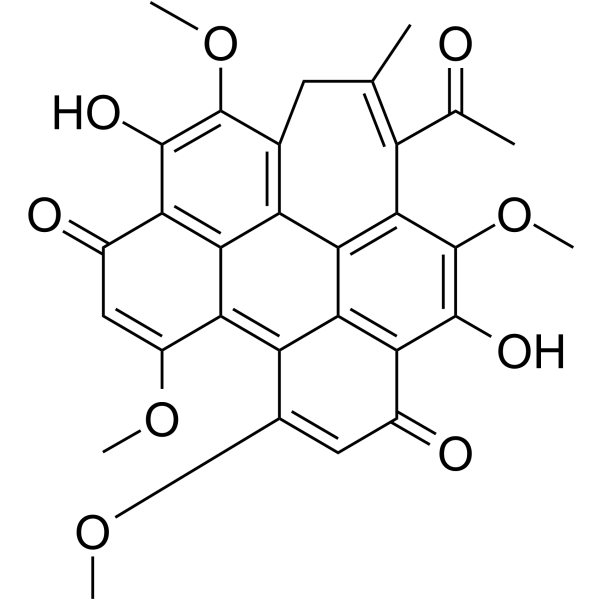 Hypocrellin C Chemical Structure Hypocrellin C