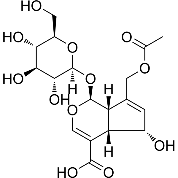 Asperulosidic Acid Chemical Structure Asperulosidic Acid (Synonyms: 车叶草苷酸)