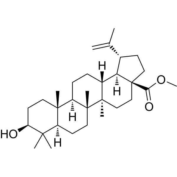 Betulinic acid methyl ester Chemical Structure Betulinic acid methyl ester (Synonyms: Methyl betulinate)
