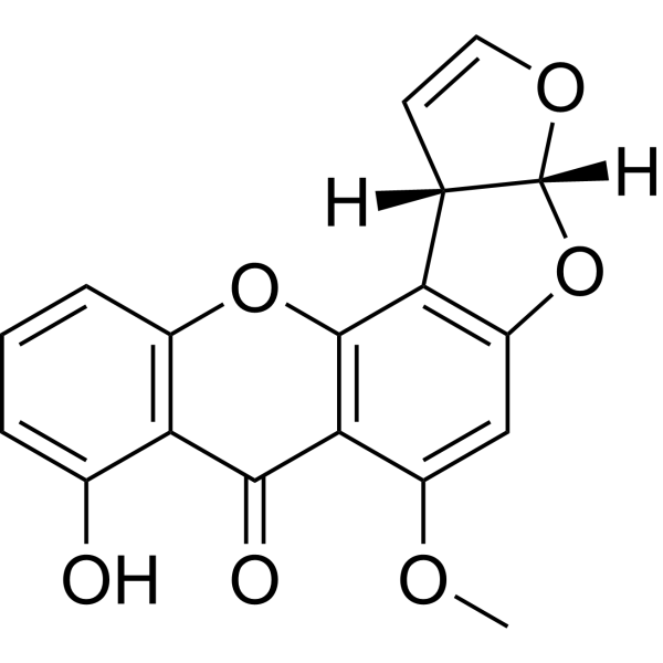 Sterigmatocystine Chemical Structure Sterigmatocystine (Synonyms: 甾体半胱氨酸)