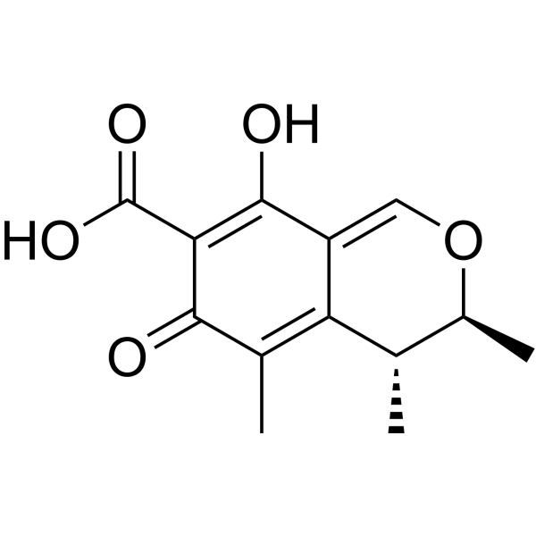 Citrinin Chemical Structure Citrinin (Synonyms: 桔霉素; NSC 186)