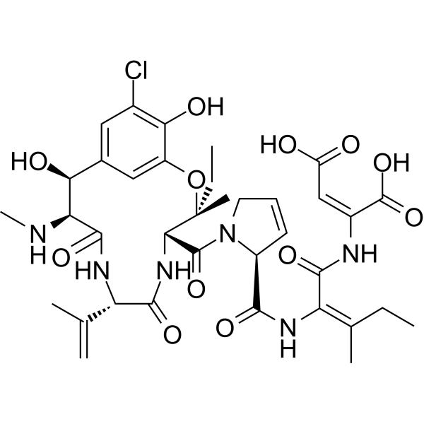 Phomopsin A Chemical Structure Phomopsin A (Synonyms: 促微管解聚 A)