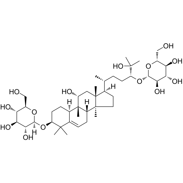 Mogroside IIe Chemical Structure Mogroside IIe (Synonyms: 罗汉果苷 IIe;罗汉果甜苷 IIe;罗汉果甙 IIe;罗汉果甜甙 IIe)