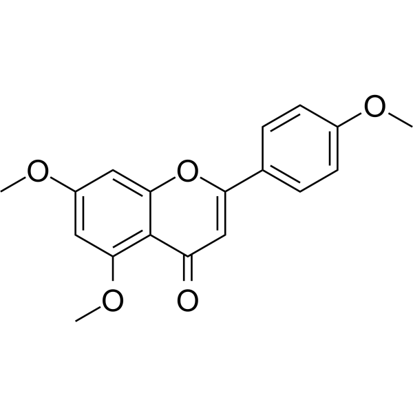 5,7,4'-Trimethoxyflavone Chemical Structure 5,7,4