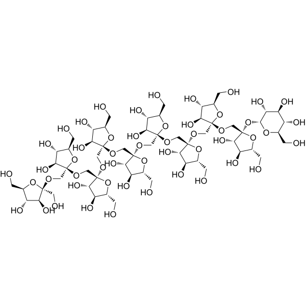 Fructo-oligosaccharide DP10/GF9 Chemical Structure Fructo-oligosaccharide DP10/GF9 (Synonyms: 蔗果十糖)