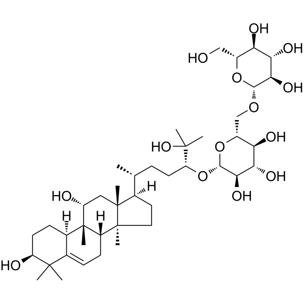 Mogroside IIA1 Chemical Structure Mogroside IIA1 (Synonyms: 罗汉果苷 IIA1;罗汉果甜苷 IIA1;罗汉果甙 IIA1;罗汉果甜甙 IIA1)