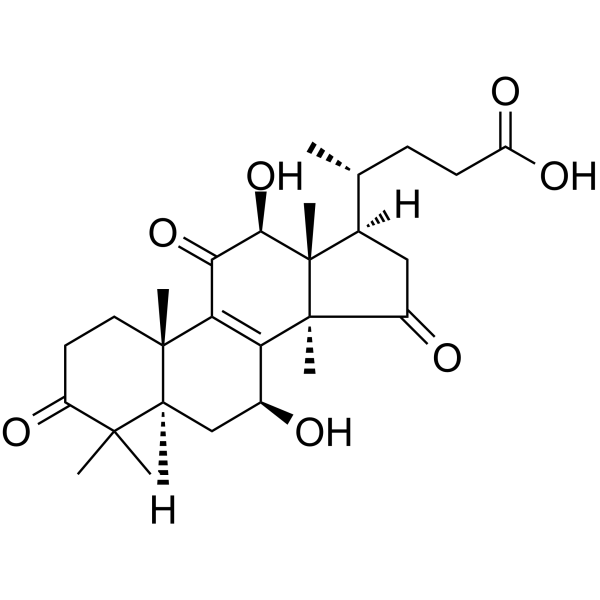 Lucidenic acid B Chemical Structure Lucidenic acid B (Synonyms: 赤芝酸 B)