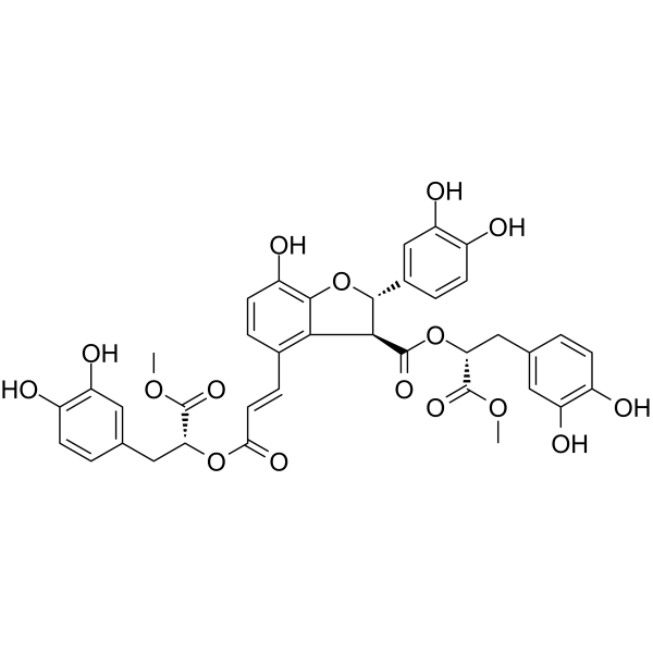Dimethyl lithospermate B Chemical Structure Dimethyl lithospermate B (Synonyms: dmLSB)