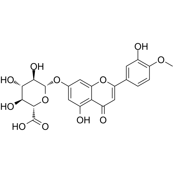 DiosMetin 7-O-β-D-Glucuronide Chemical Structure DiosMetin 7-O-β-D-Glucuronide