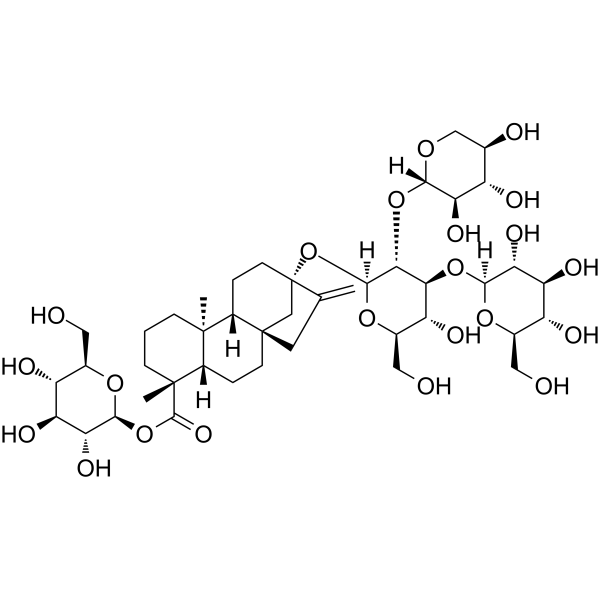 Rebaudioside F Chemical Structure Rebaudioside F (Synonyms: 瑞鲍迪甙F)