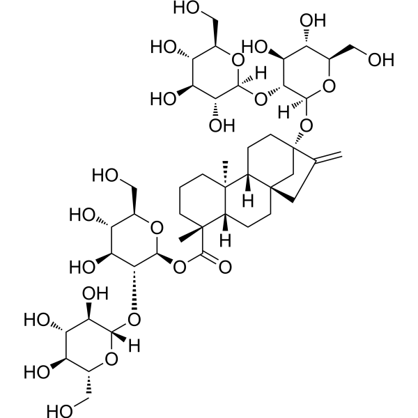 Rebaudioside E Chemical Structure Rebaudioside E (Synonyms: 瑞鲍迪甙E)
