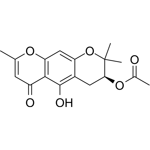 3'-O-Acetylhamaudol Chemical Structure 3