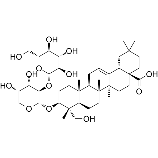 Cauloside C Chemical Structure Cauloside C (Synonyms: 葳岩仙皂苷 C)