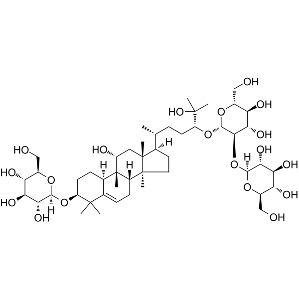 Mogroside III-E Chemical Structure Mogroside III-E (Synonyms: 罗汉果苷 III-E;罗汉果甜苷 III-E;罗汉果甙 III-E;罗汉果甜甙 III-E)