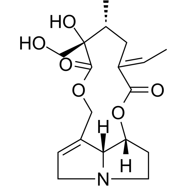 Usaramine Chemical Structure Usaramine (Synonyms: 光萼野百合碱)