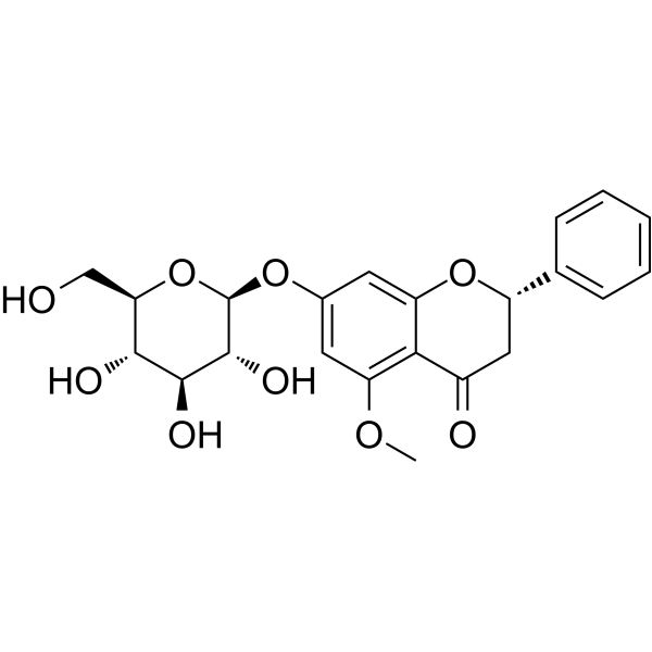 5-MethoxyPinocembroside                                          (Synonyms: 5-甲氧基-乔松苷)