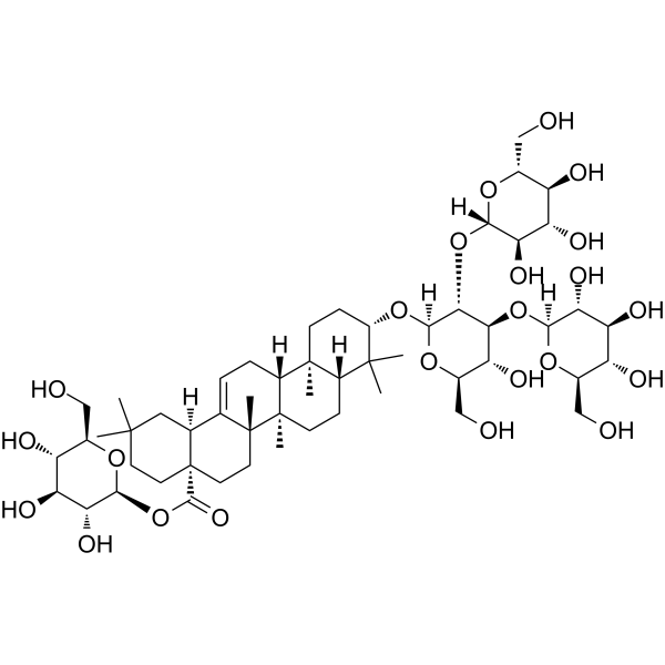 Araloside V Chemical Structure Araloside V (Synonyms: Congmunoside V)