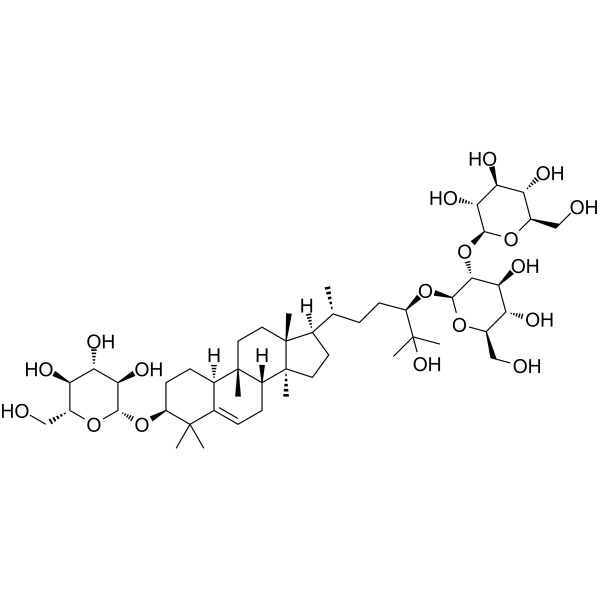 11-Deoxymogroside IIIE Chemical Structure 11-Deoxymogroside IIIE (Synonyms: 11-脱氧罗汉果苷IIIE)
