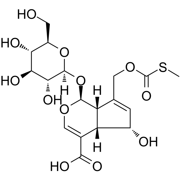 Paederosidic acid Chemical Structure Paederosidic acid (Synonyms: 异戊二酸 紫草酸)