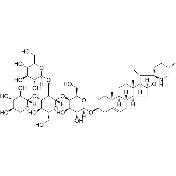 Dehydrotomatine Chemical Structure Dehydrotomatine (Synonyms: 去氢番茄碱苷)