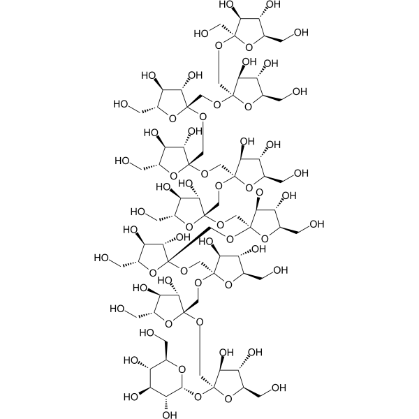 Fructo-oligosaccharide DP12/GF11 Chemical Structure Fructo-oligosaccharide DP12/GF11 (Synonyms: 蔗果十二糖)