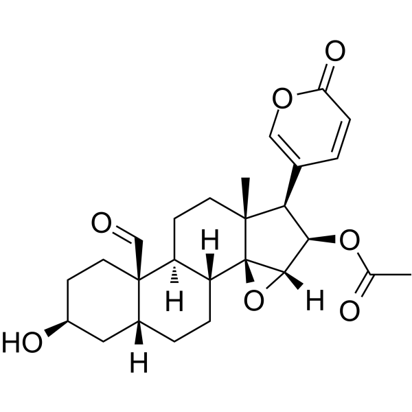 19-Oxocinobufagin Chemical Structure 19-Oxocinobufagin (Synonyms: 19-氧代华蟾毒精)