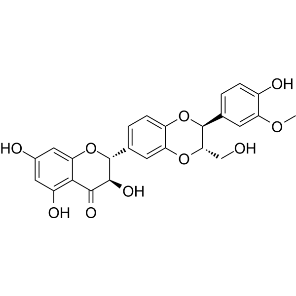 Isosilybin B Chemical Structure Isosilybin B (Synonyms: 异水飞蓟宾B)