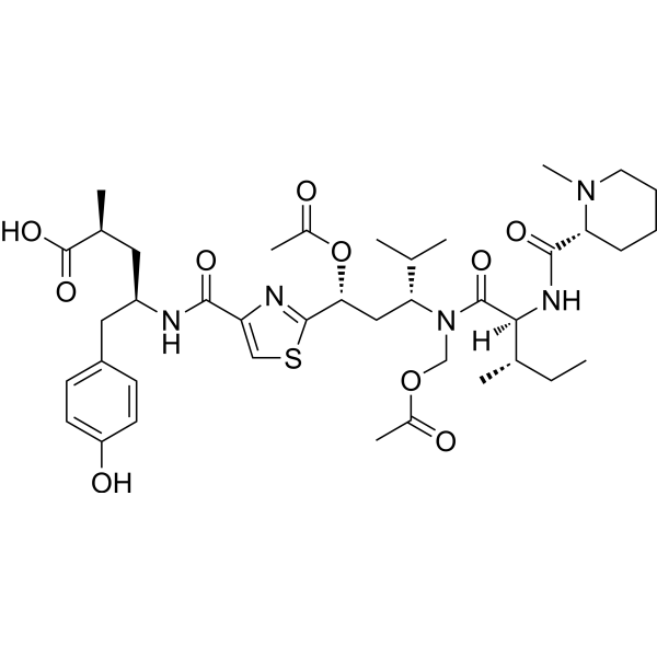 Tubulysin I Chemical Structure Tubulysin I (Synonyms: 微管蛋白抑制剂 I)