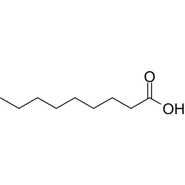 Nonanoic acid Chemical Structure Nonanoic acid (Synonyms: 壬酸; Pelargonic acid; Pelargonic acid (n-Nonanoic acid, C9 ))