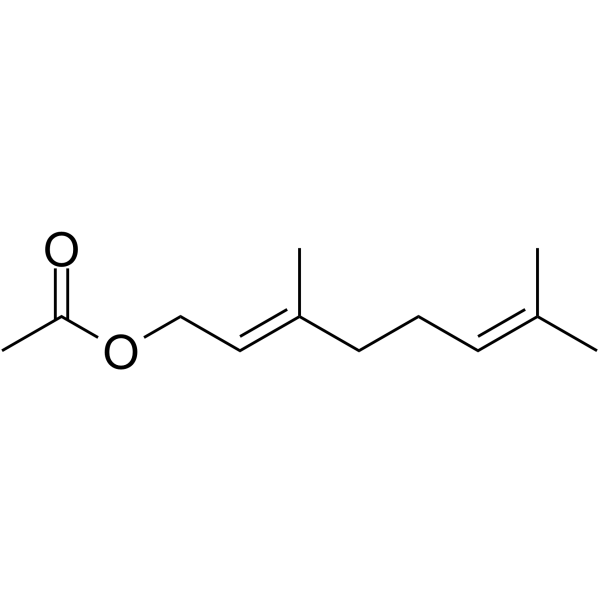 Geranyl acetate Chemical Structure Geranyl acetate