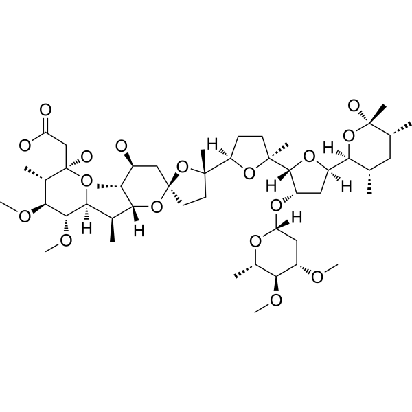 Maduramicin Chemical Structure Maduramicin (Synonyms: Maduramycin)