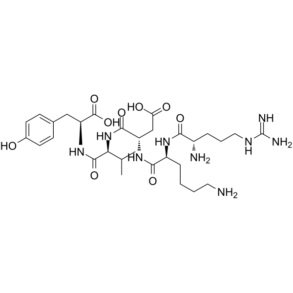 Thymopentin Chemical Structure Thymopentin (Synonyms: 胸腺五肽)