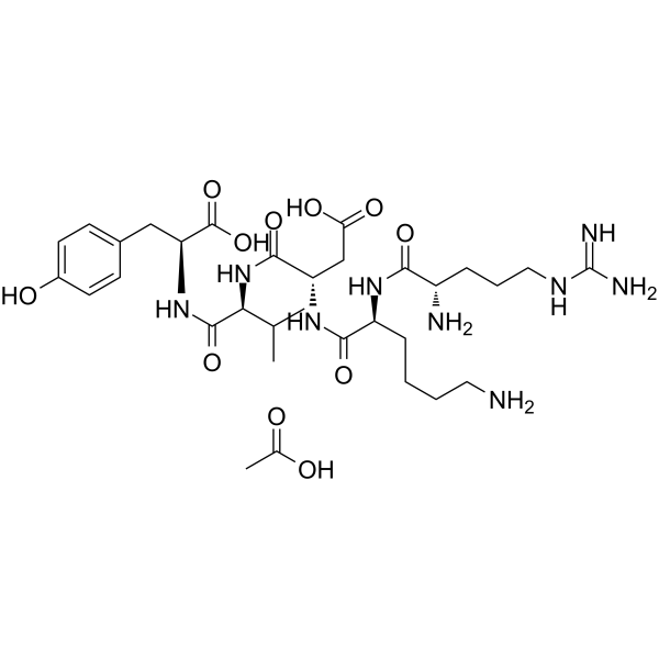 Thymopentin acetate Chemical Structure Thymopentin acetate (Synonyms: 胸腺五肽醋酸盐)