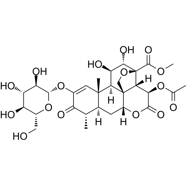Yadanzioside F Chemical Structure Yadanzioside F (Synonyms: 鸦胆子苷F)