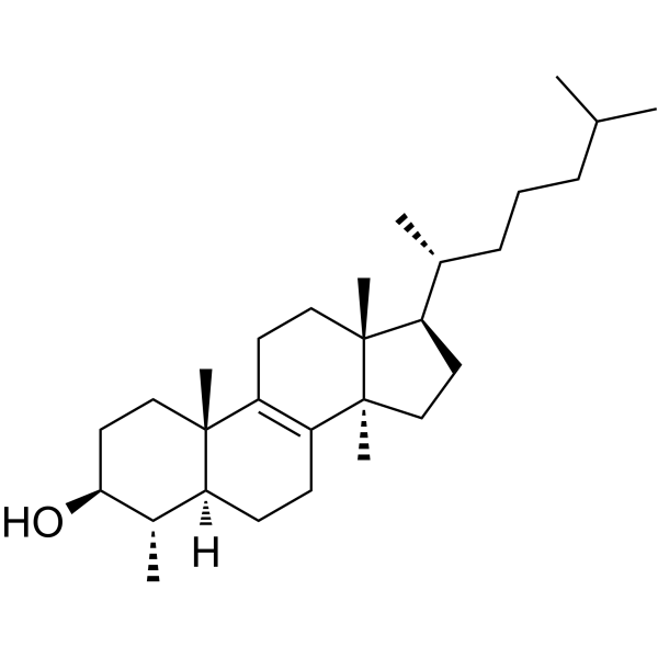 31-Norlanostenol Chemical Structure 31-Norlanostenol
