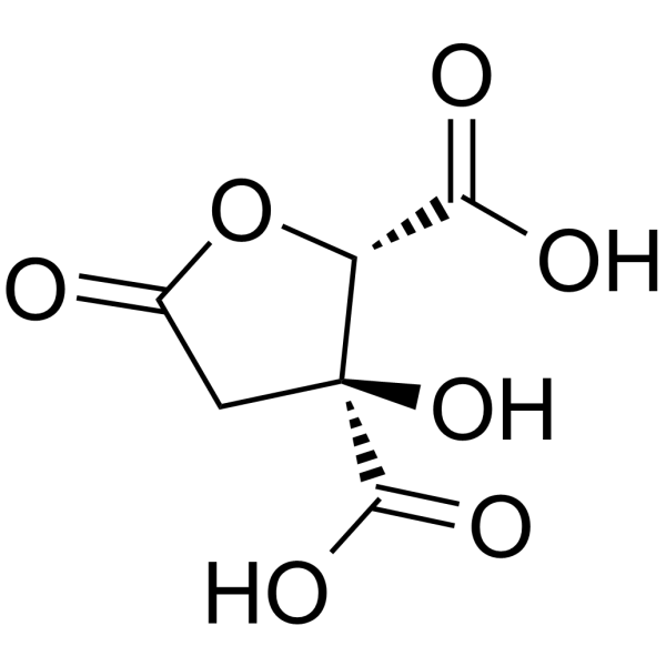 (-)-Hydroxycitric acid lactone Chemical Structure (-)-Hydroxycitric acid lactone (Synonyms: Garcinia lactone)