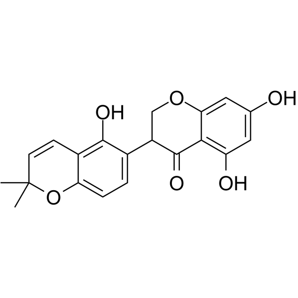 Licoisoflavanone Chemical Structure Licoisoflavanone