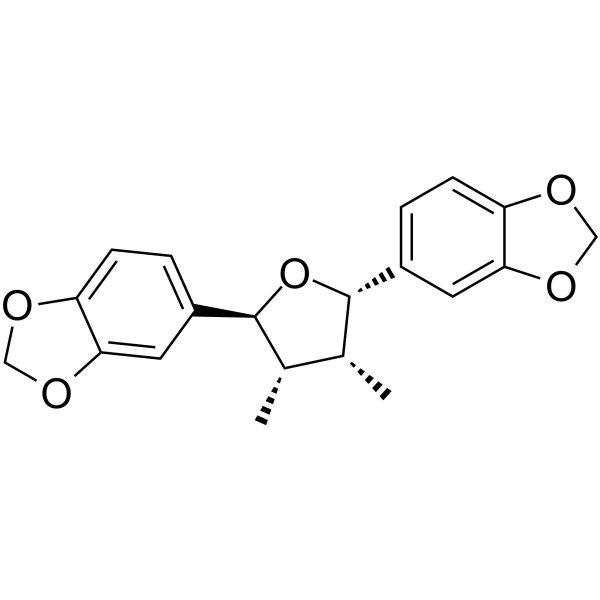 (-)-Zuonin A Chemical Structure (-)-Zuonin A (Synonyms: D-Epigalbacin)