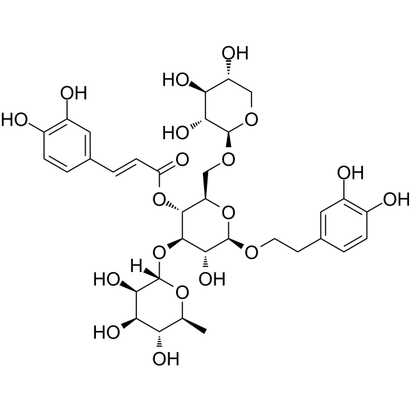 Forsythoside F Chemical Structure Forsythoside F (Synonyms: 连翘酯苷F; Arenarioside)