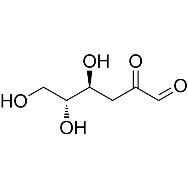 3-Deoxyglucosone Chemical Structure 3-Deoxyglucosone (Synonyms: 3-Deoxy-D-glucosone)