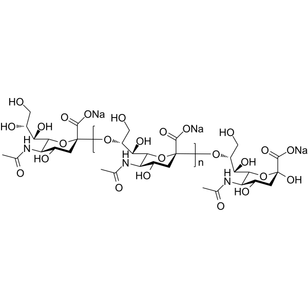 Colominic acid sodium salt Chemical Structure Colominic acid sodium salt (Synonyms: Polysialic acid sodium salt)