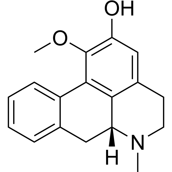 O-Nornuciferine Chemical Structure O-Nornuciferine (Synonyms: O-去甲荷叶碱)